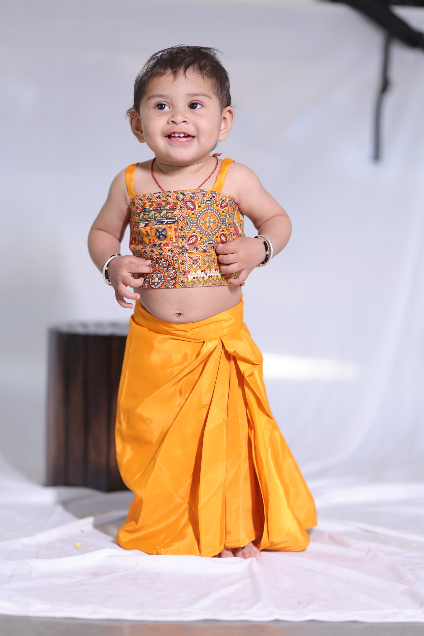 Embroidered Top and Dhoti Style Skirt - www.styletriggers.com