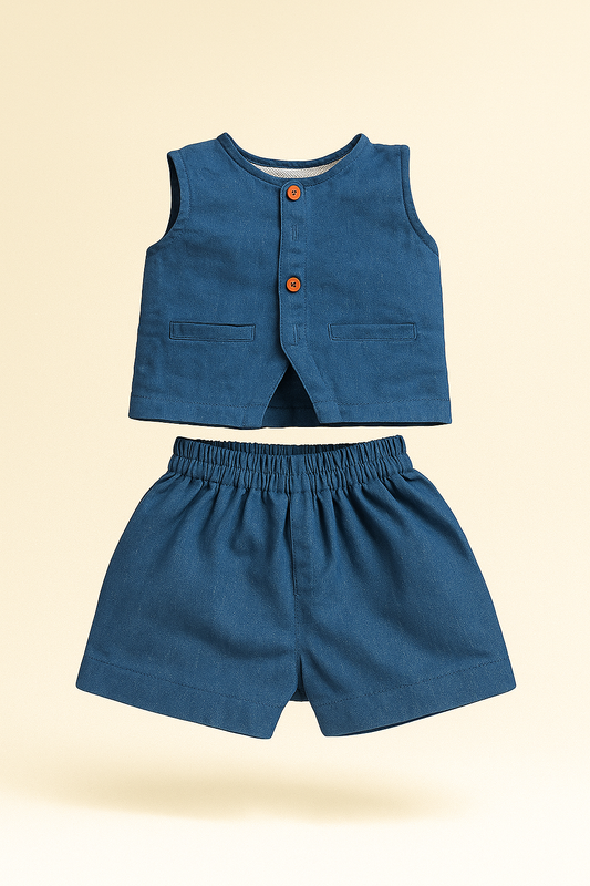 Denim Shirt and Shorts | Perfect Casual Outfit for Toddlers - www.styletriggers.com