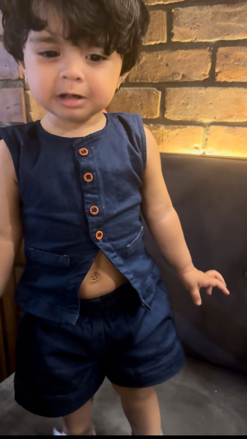 Denim Shirt and Shorts | Perfect Casual Outfit for Toddlers - www.styletriggers.com