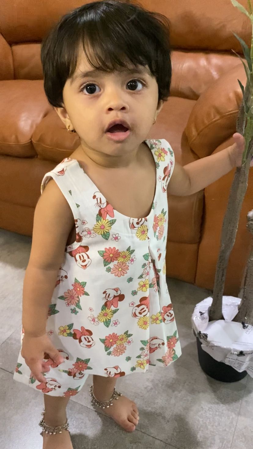 Mickey Mouse Print Cord Set for Baby Girl – Trendy Kidswear Look - www.styletriggers.com