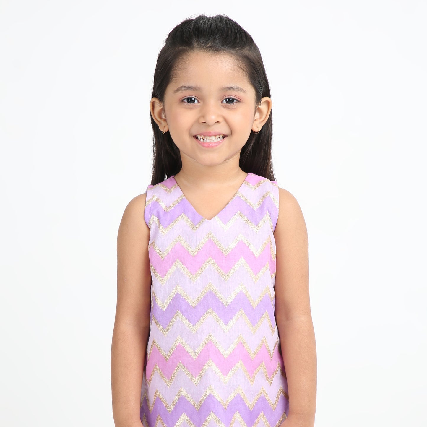 Purple Kurta Sharara Set for Girls – 2-Piece Festive Wear