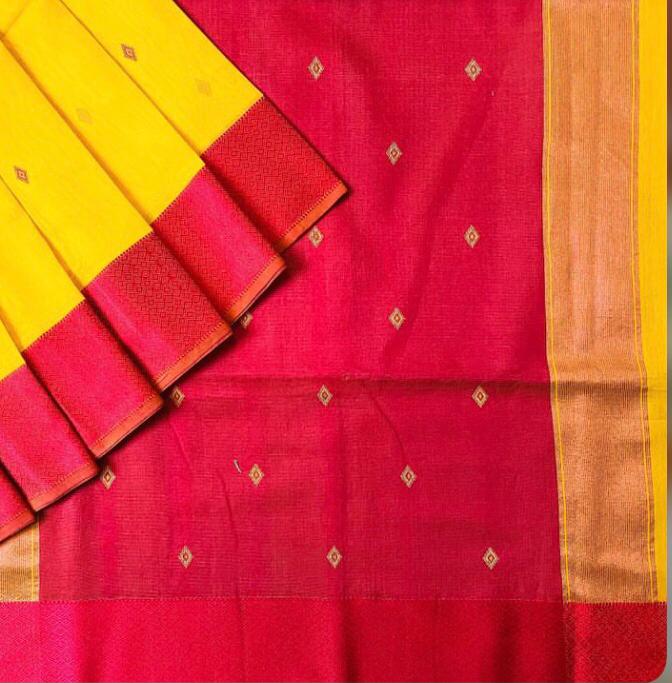 SINDOOR KHELA CHANDERI SAREE - www.styletriggers.com