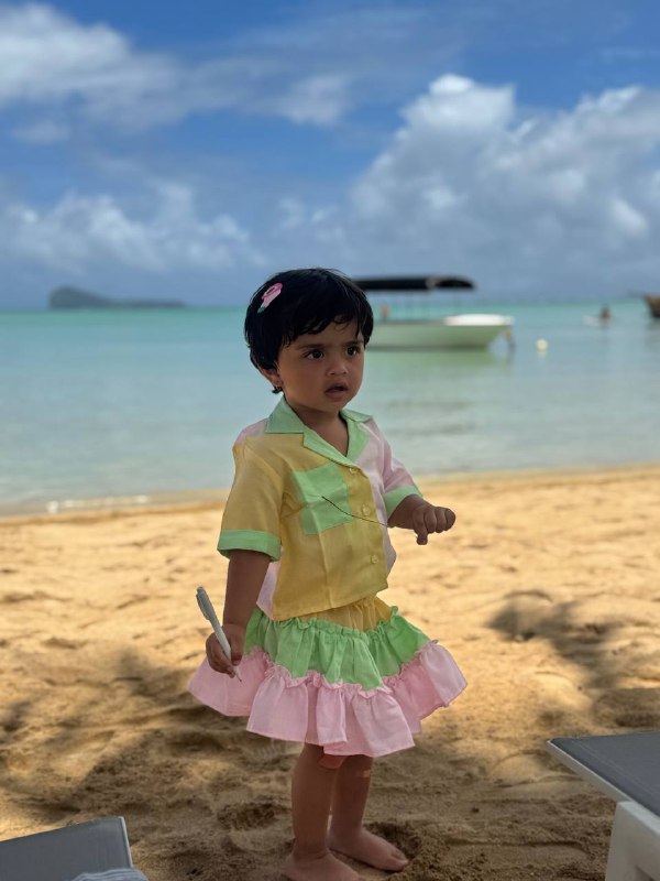 Multi-Color Skirt & Top Set for Girls | Soft Cotton Summer Co-Ord Outfit