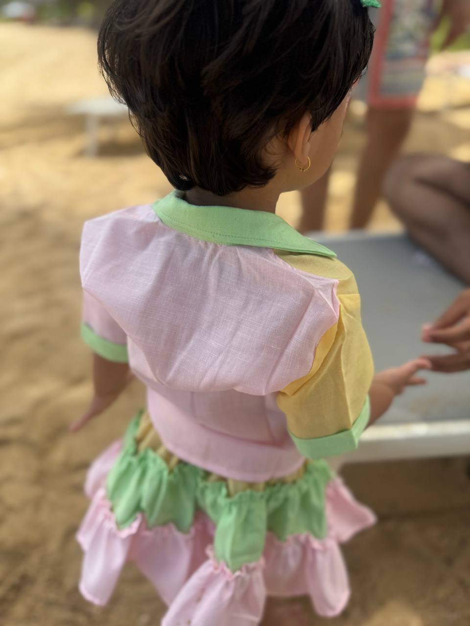 Multi-Color Skirt & Top Set for Girls | Soft Cotton Summer Co-Ord Outfit