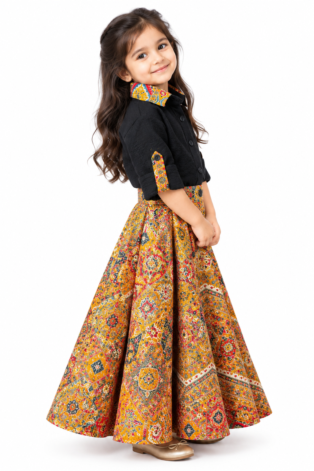 Raas Noir Kids Lehenga Set | Festive Wear for Girls