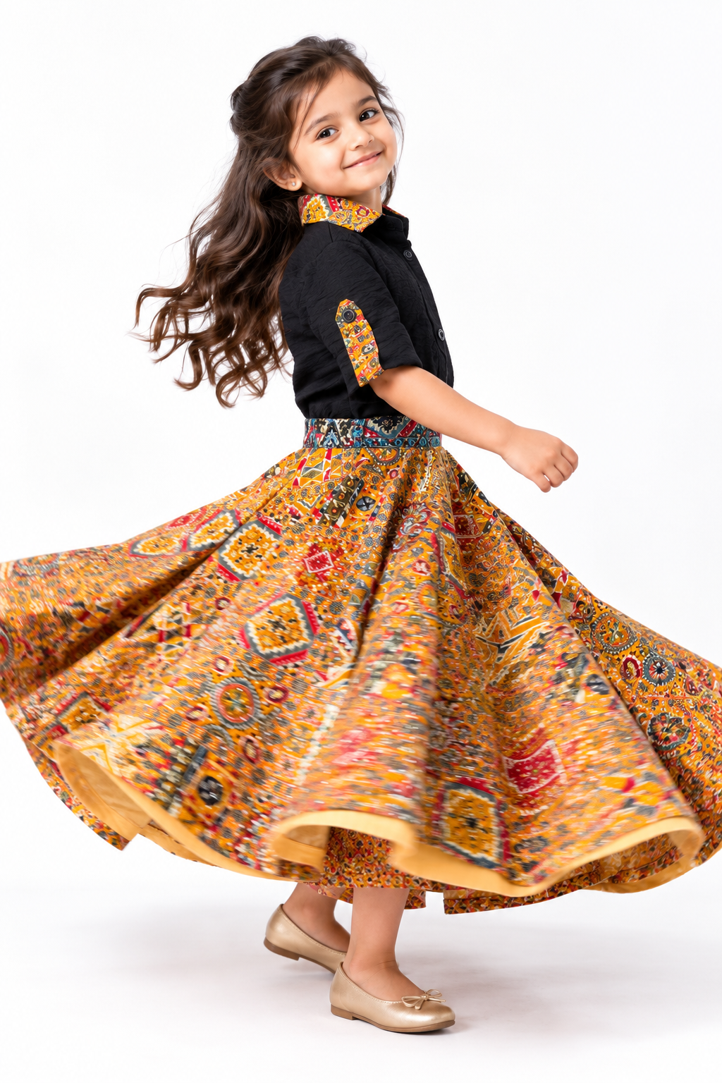 Raas Noir Kids Lehenga Set | Festive Wear for Girls