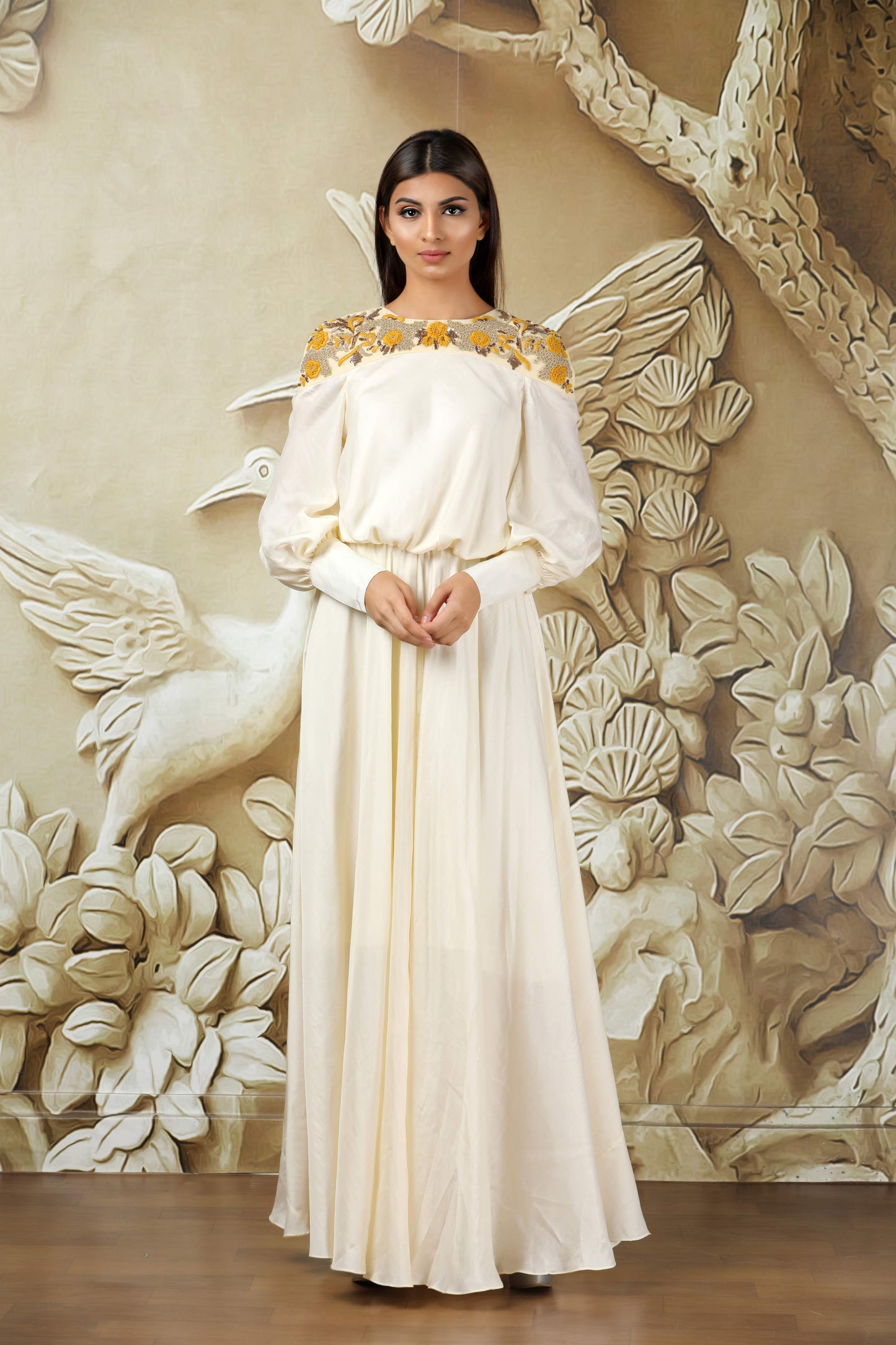White Lotus-Full length dress - www.styletriggers.com