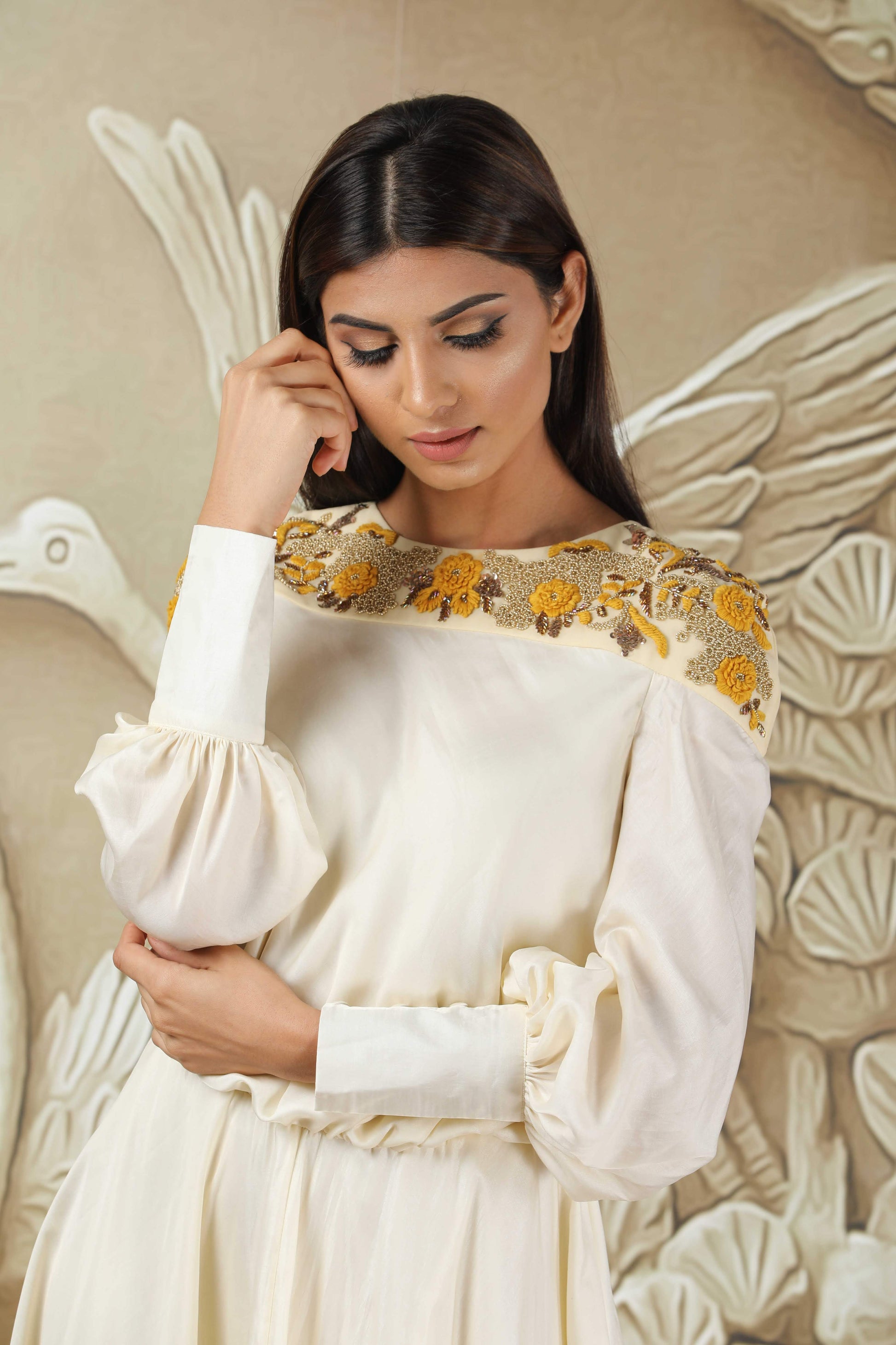 White Lotus-Full length dress - www.styletriggers.com