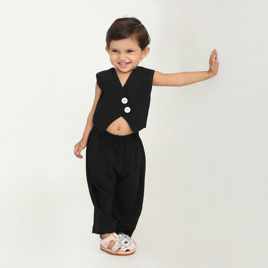 Black Cord Set | Stylish Baby Outfit for Every Occasion