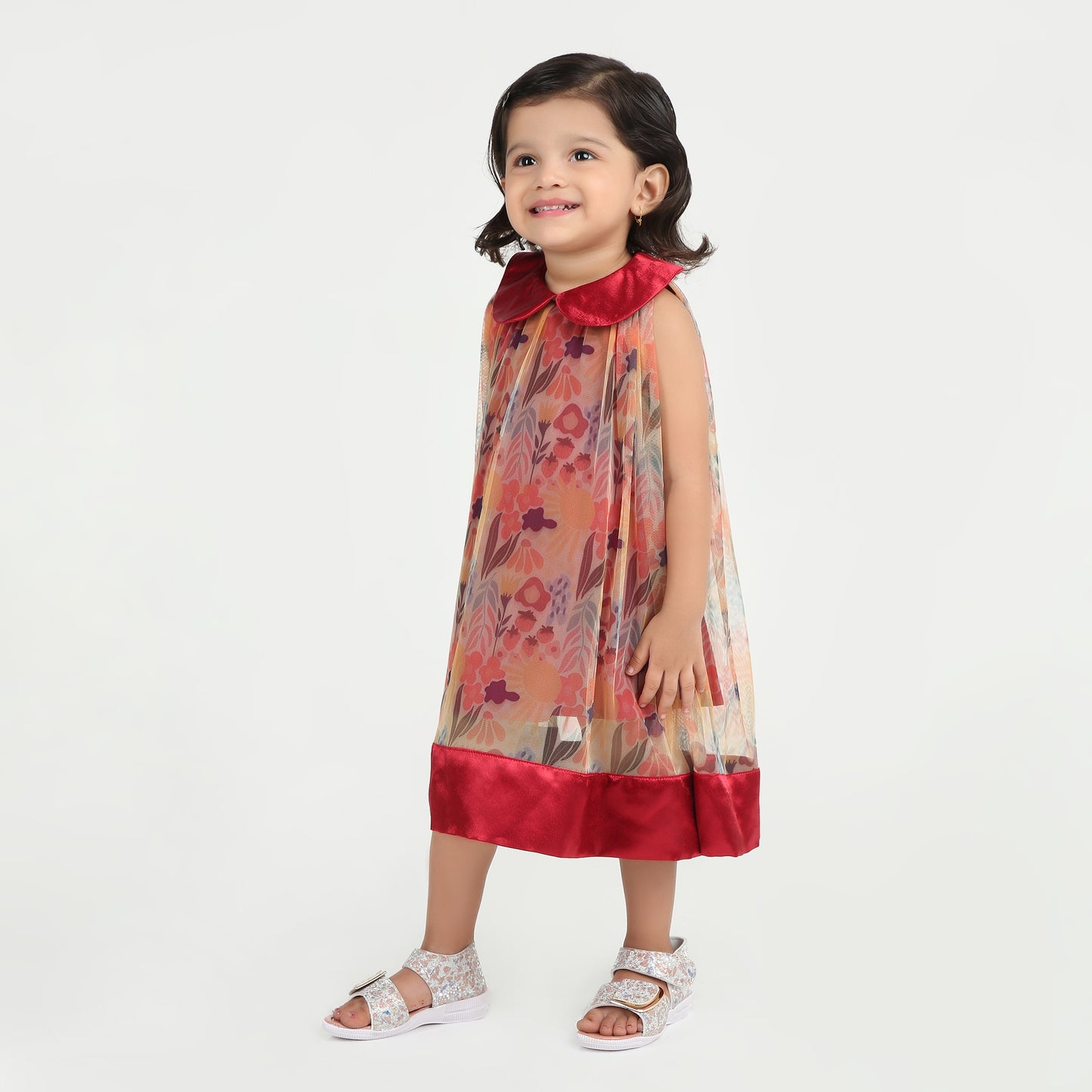 Floral Printed A-Line Dress –  Stylish Party Looks