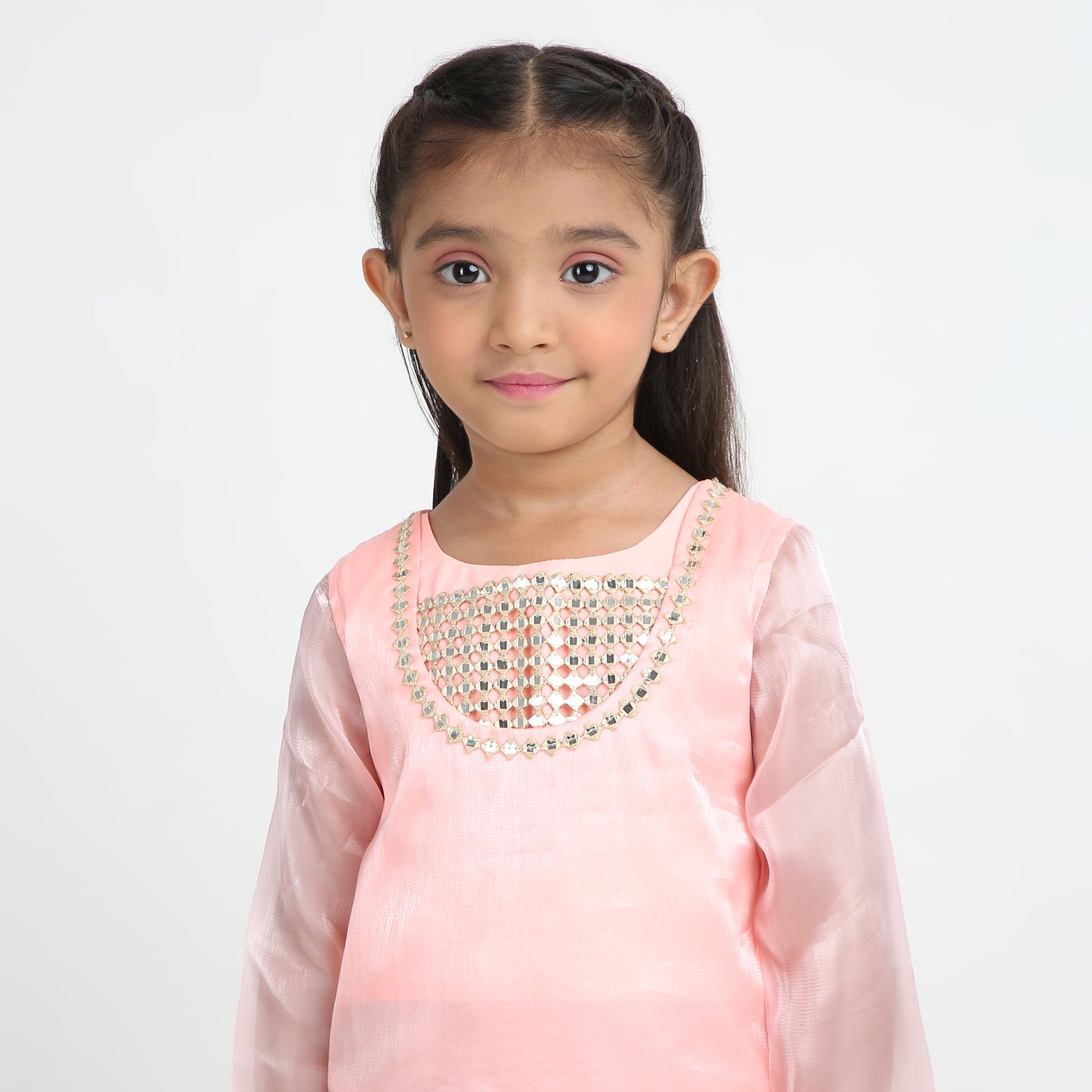 Pink Mirror Work Salwar Suit – 3X Festive Elegance